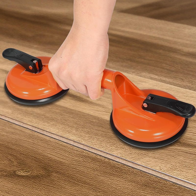 Genubi Industry Floor Gap Fixer Tool for Laminate Floor Gap Repair Plank Grabber Includes Heavy Duty Aluminum Suction Cup and Fiberglass Handle Rubber Mallet (Can't Use on Scraped Surface Floor) - Image 5